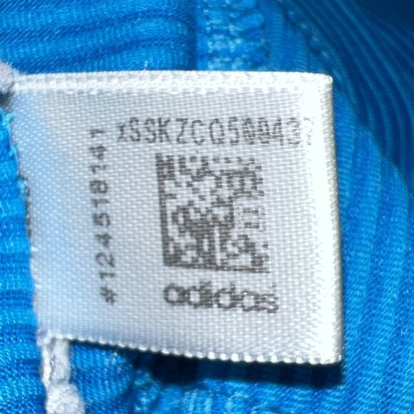 Adidas Prime blue Polo Shirt Ribbed Men’s Sz XL Aqua Blue - Picture 13 of 13